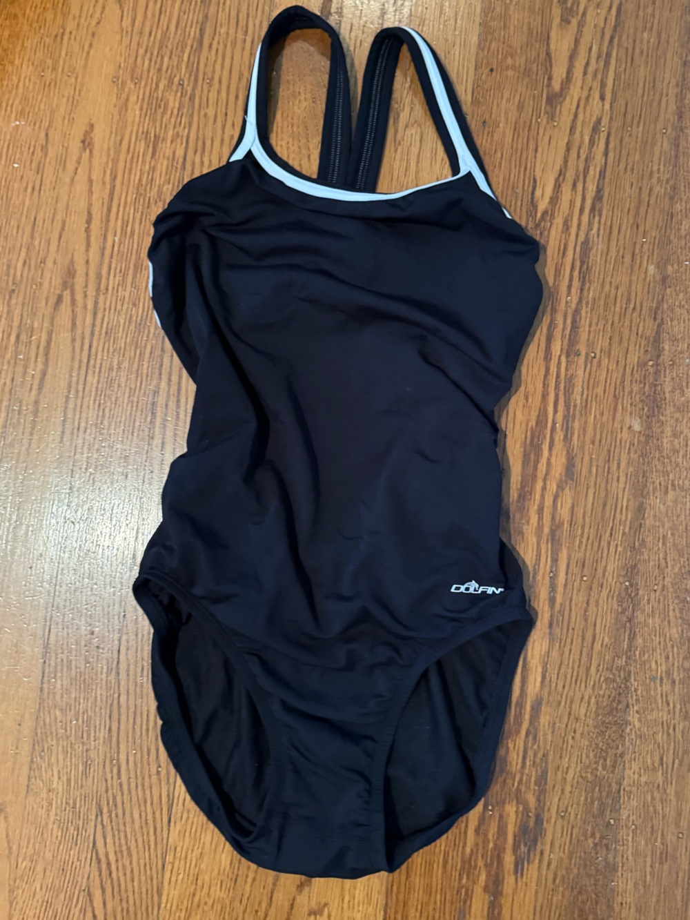 Dolfin Reliance DBX Back One Piece Swimsuit Black Size 34 Style 9582C